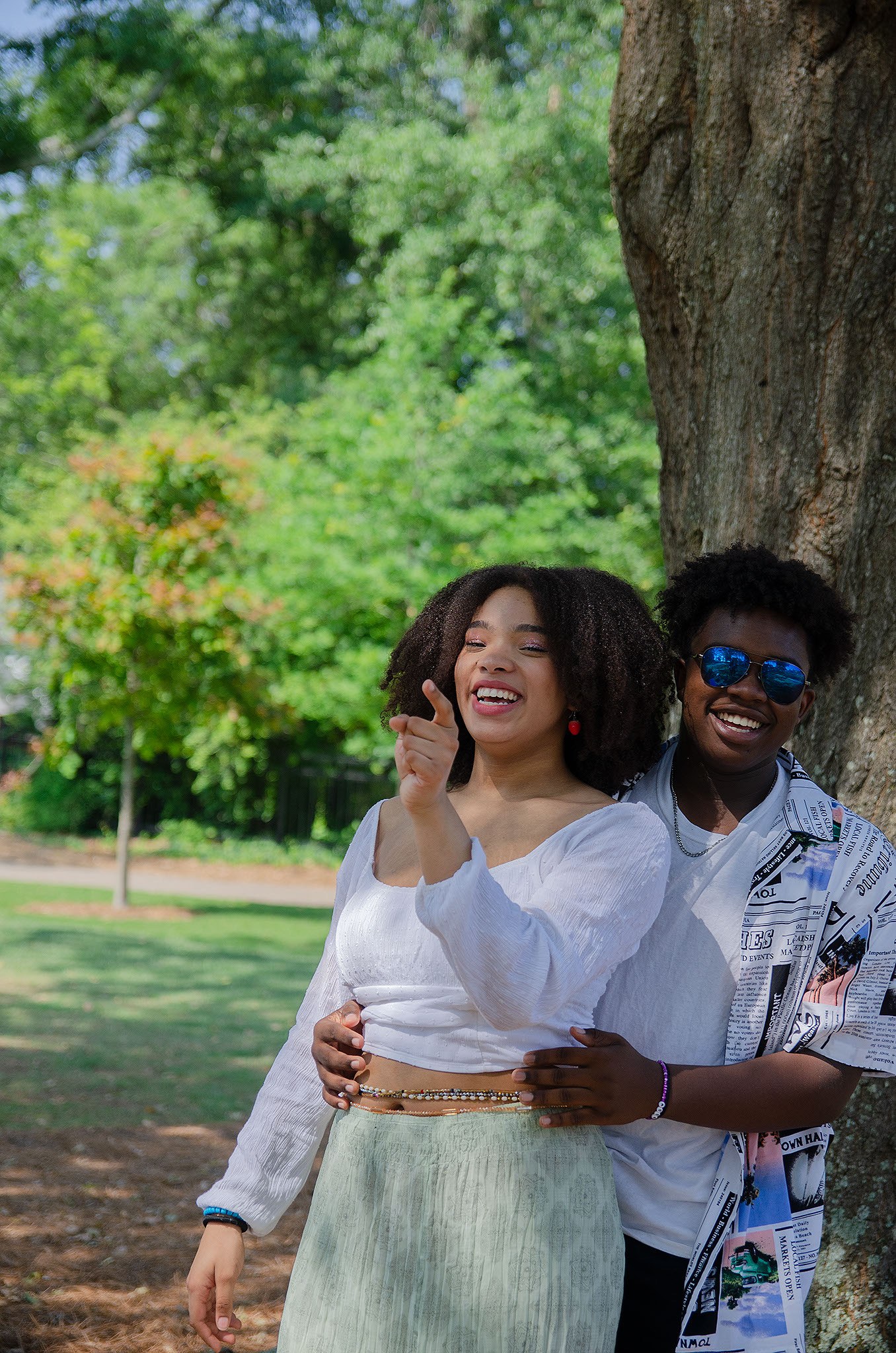 Outdoor couple portrait
