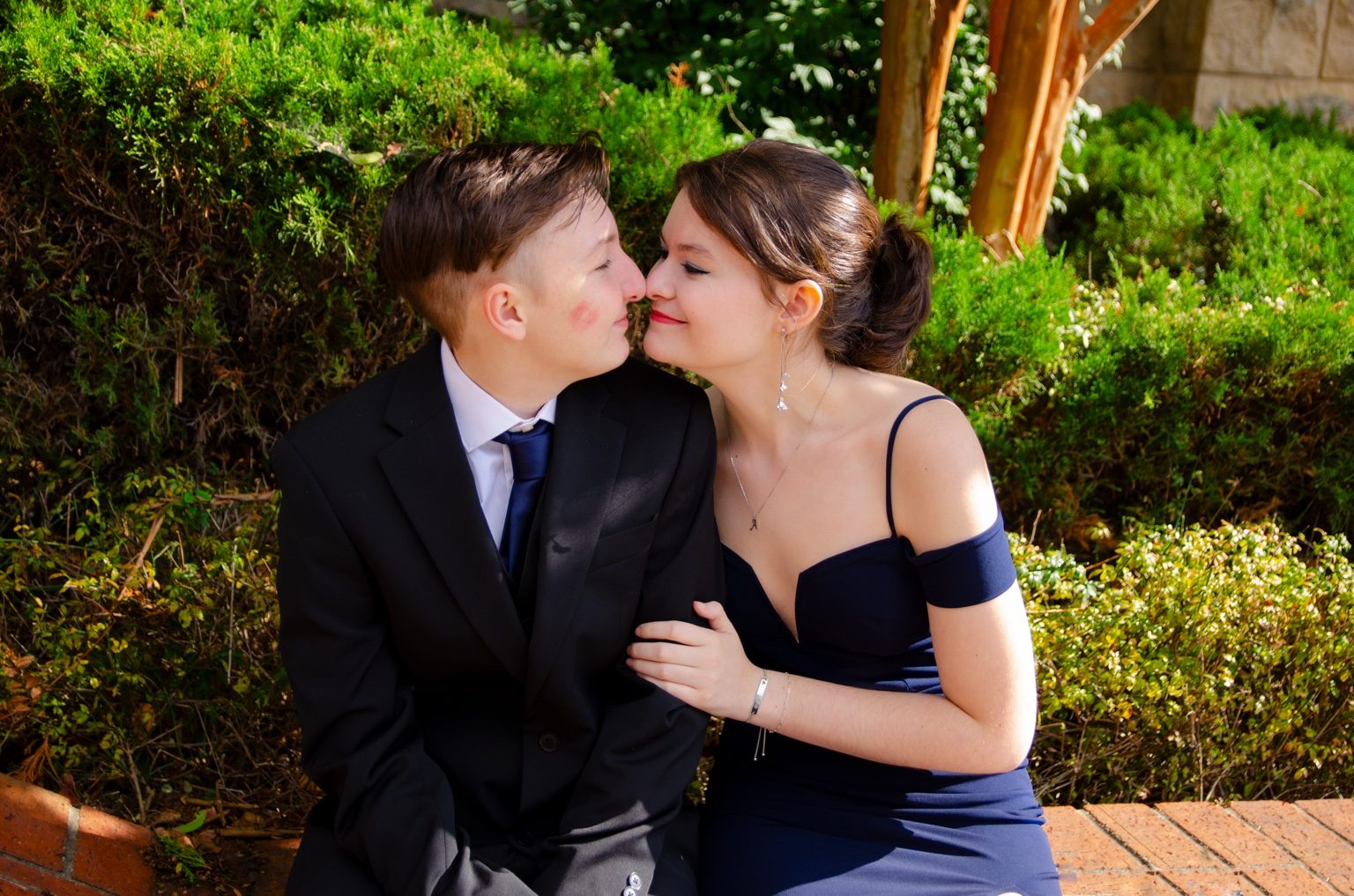 Couple laughing together