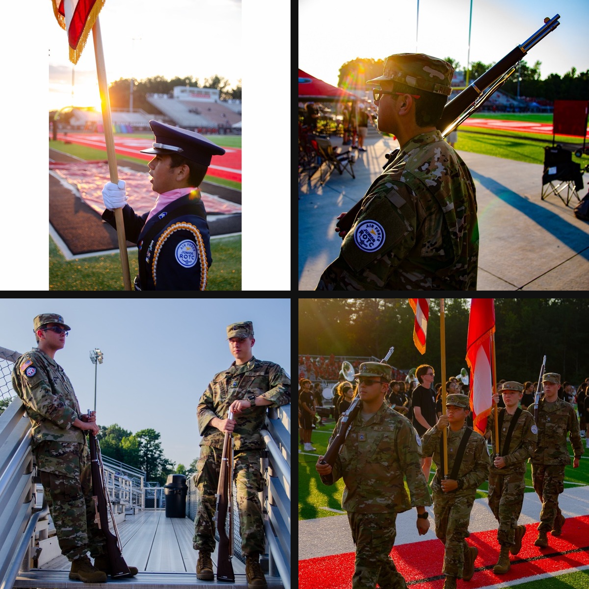 Color Guard Ceremony collage