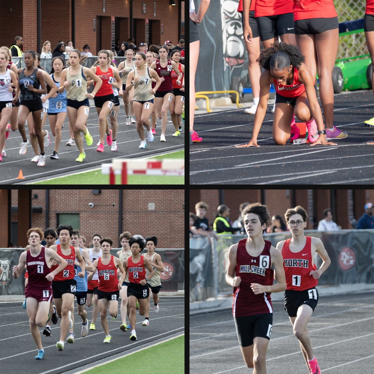 Track Meet Highlights collage