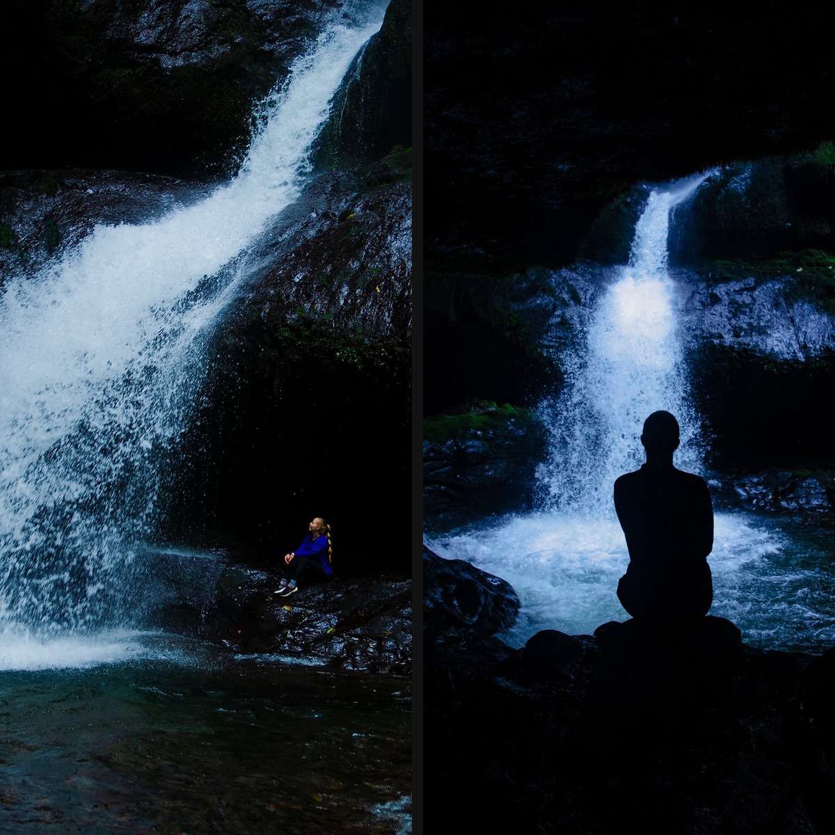 Waterfall portrait session by Seth J Photography