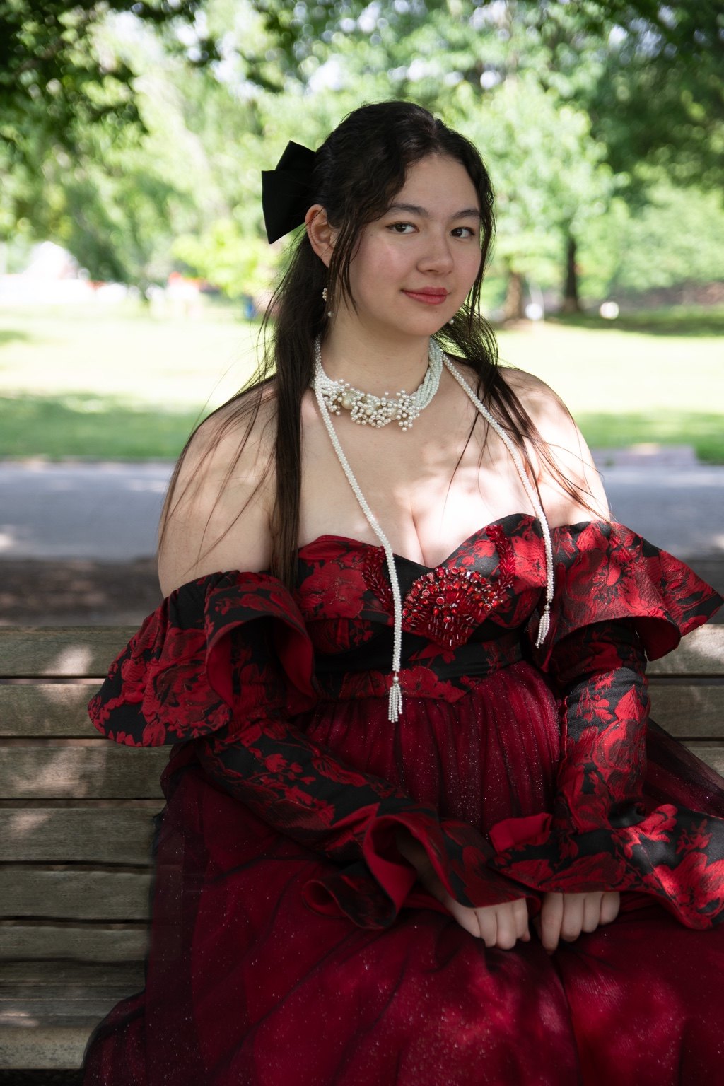 Red Dress Portrait Session photo 2